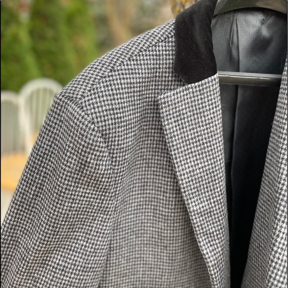 Calvin Klein Grey Designer Pea Coat Overcoat 42R - Picture 3 of 6